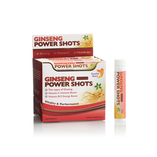 SWEDISH NUTRA GINSENG POWER SHOTS GINGER 25 ML X 20 S