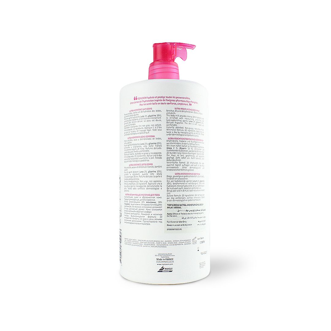 TOPICREM ULTRA-MOISTURIZING BODY MILK 1000 ML