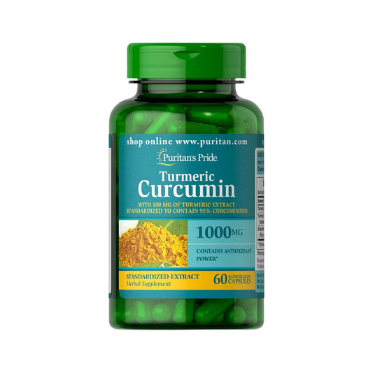 PURITANS PRIDE TURMERIC CURCUMIN 1000 MG CAPS 60 S