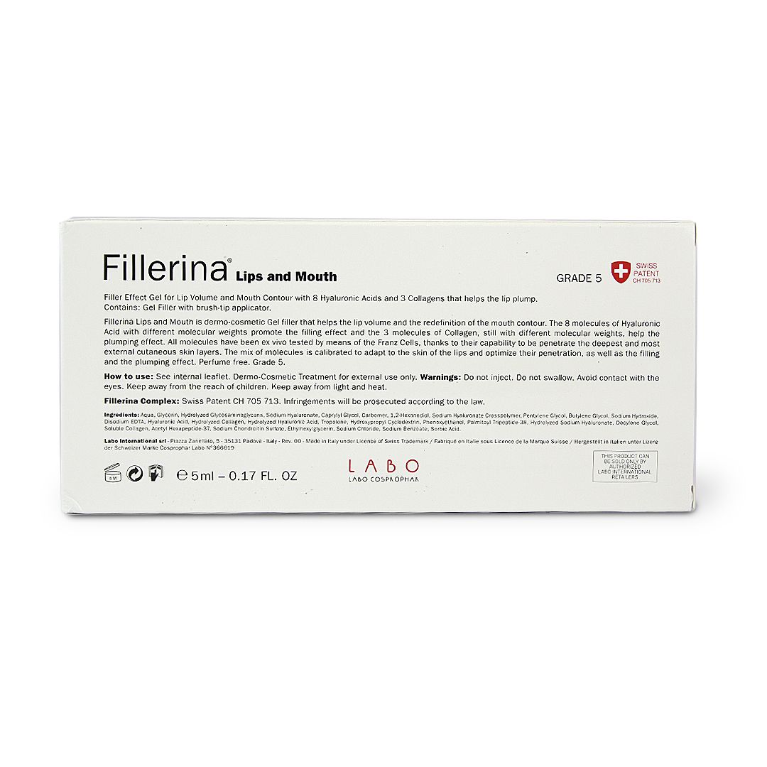 FILLERINA LIPS AND MOUTH GRADE 5 GEL 5 ML