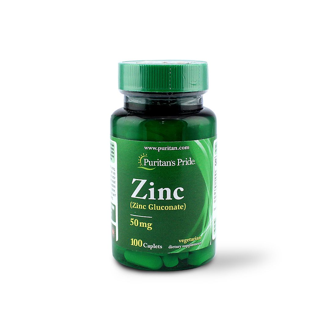 PURITANS PRIDE ZINC 50 MG CAPLETS 100 S