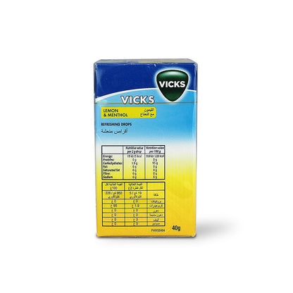 VICKS DROPS LEMON 40 G