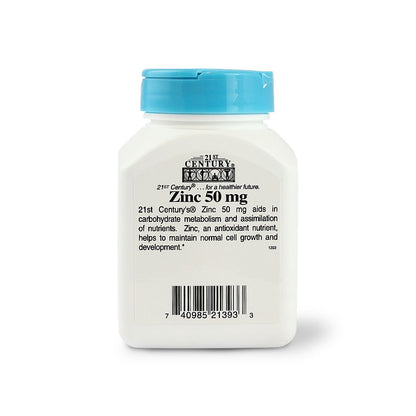 21 ST CENTURY CHELATED ZINC 50 MG 100 S