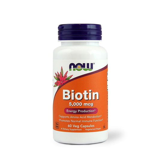 NOW BIOTIN 5000 MCG CAPS 60 S