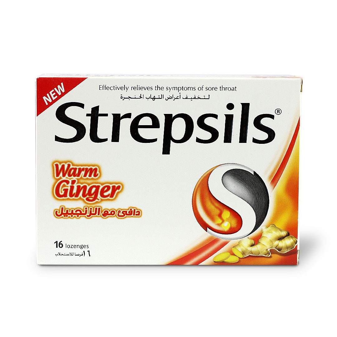 STREPSILS WARM GINGER LOZENGES 16 S