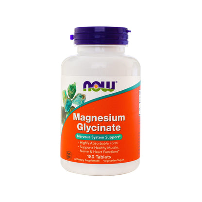 NOW MAGNESIUM GLYCINATE 100 MG TABS 180 S