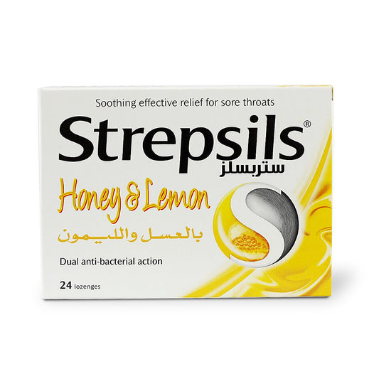 STREPSILS HONEY & LEMON LOZENGES 24 S