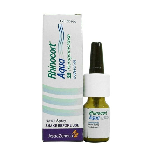 RHINOCORT AQUA 32 MCG NASAL SPRAY 120 DOSES