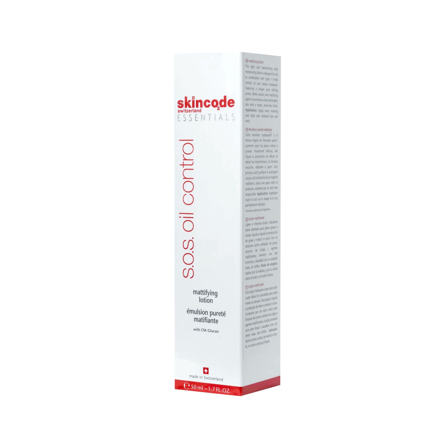 SKINCODE SOS OIL CONTROL MATTIFYING LOTION 50 ML