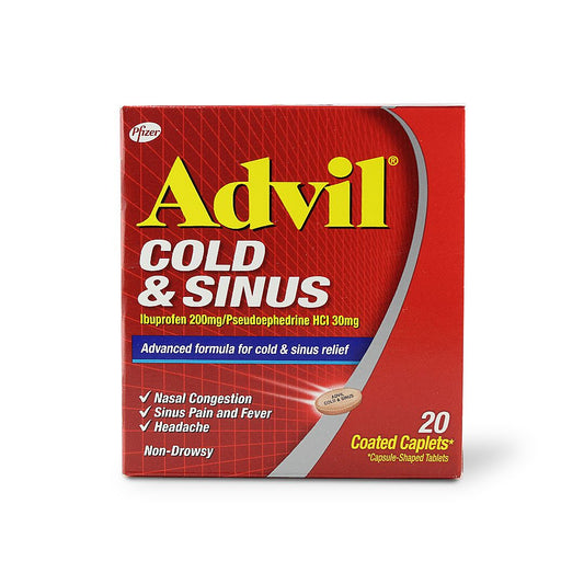 ADVIL COLD & SINUS CAPLETS 20 S