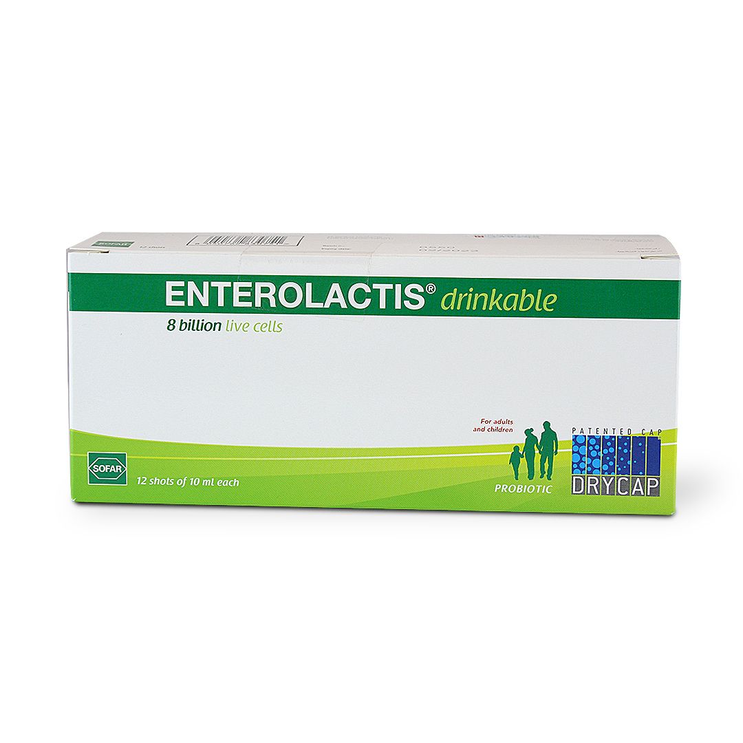 ENTEROLACTIS DRINKABLE VIALS 10 ML X 12 S