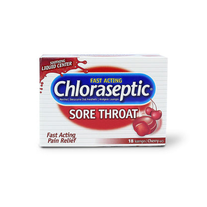 CHLORASEPTIC CHERRY LOZENGES 18 S