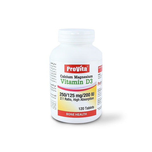 PROVITA CALCIUM MAGNESIUM VITAMIN D3 TAB 120 S