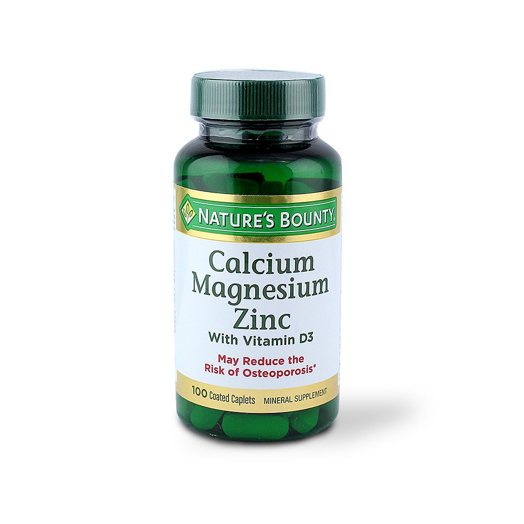 NATURES BOUNTY CALCIUM MAGESIUM ZINC TAB 100S