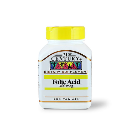 21 ST CENTURY FOLIC ACID 400 MCG TAB 250 S