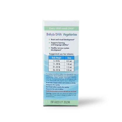 NORDIC NATURALS BABYS DHA VEGETARIAN DROPS 30 ML