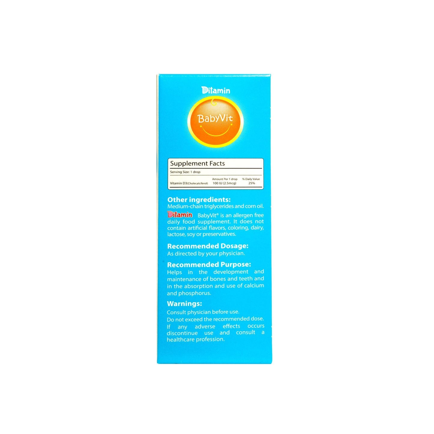 DITAMIN BABYVIT D3 100 IU DROPS 10 ML