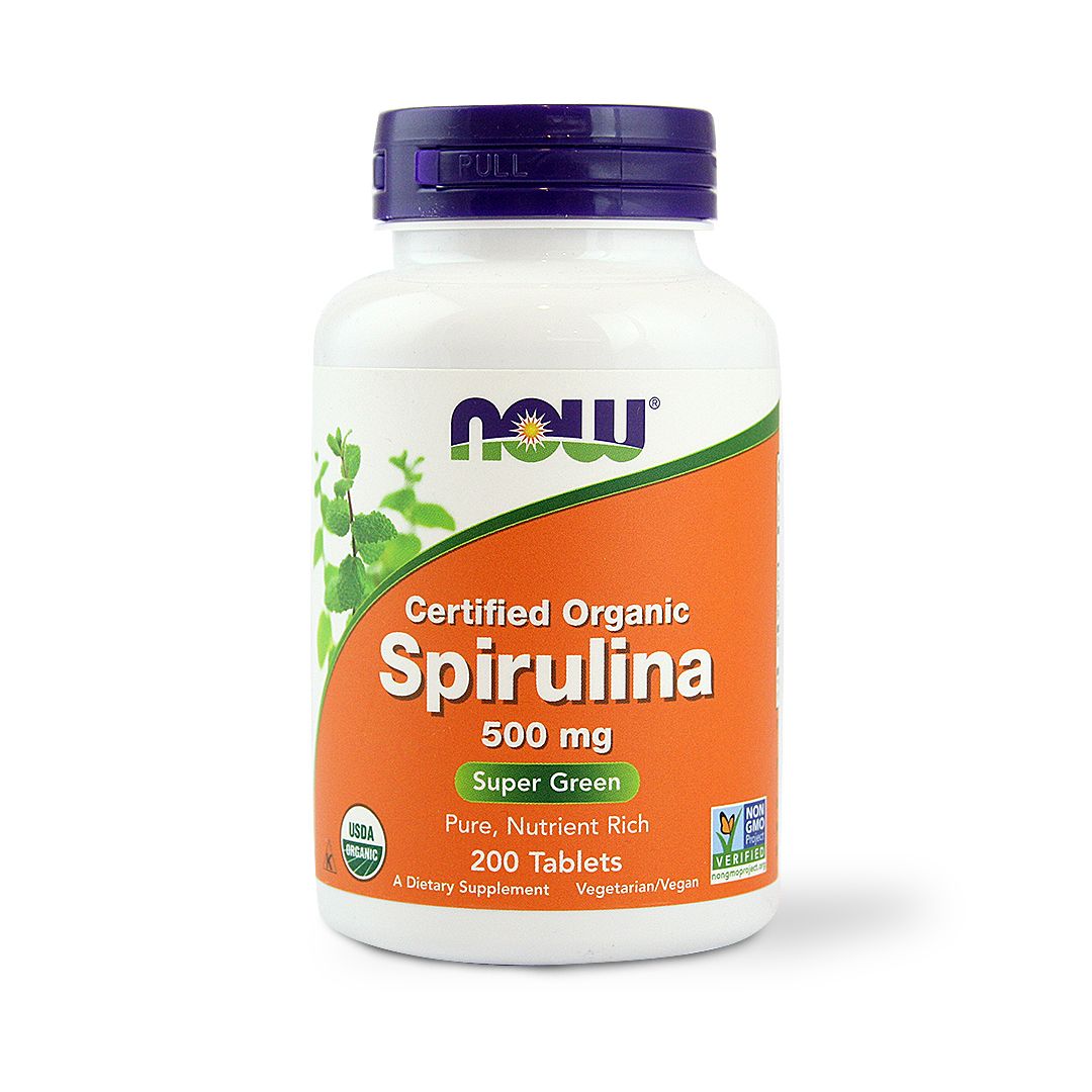 NOW SPIRULINA 500 MG TAB 200 S