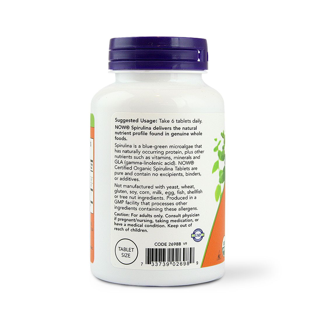 NOW SPIRULINA 500 MG TAB 200 S