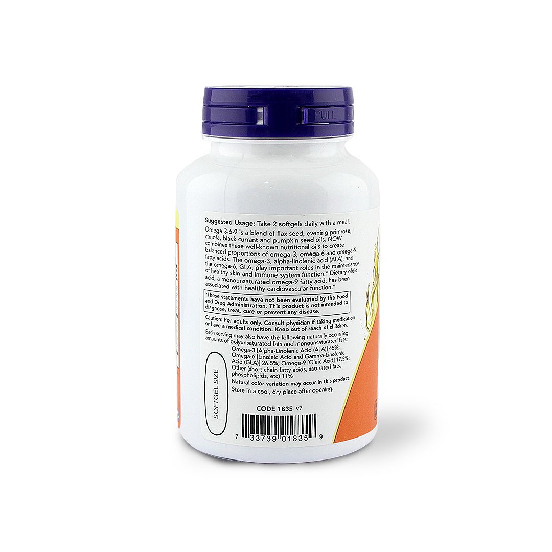 NOW OMEGA 3-6-9 1000 MG SOFTGELS 100 S