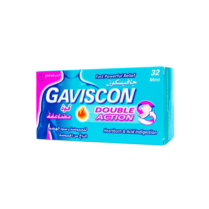 GAVISCON DOUBLE ACTION CHEWABLE TAB 32 S