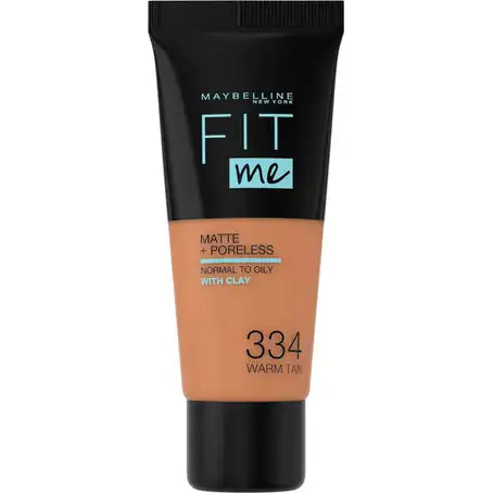 MAYBELLINE FIT ME MATT PORELESS 334 WARM TAN