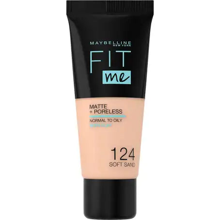 MAYBELLINE FIT ME MATTE PORELESS 124 SOFTSAND 30 ML