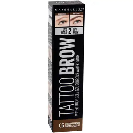 MAYBELLINE TATTOO BROW WATERPROOF GEL 05 CHOCOLATE BROWN