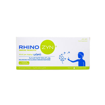 RHINO ZYN IMMUNE PROBIOTIC STRAWBERRY LOZENGES 30 S