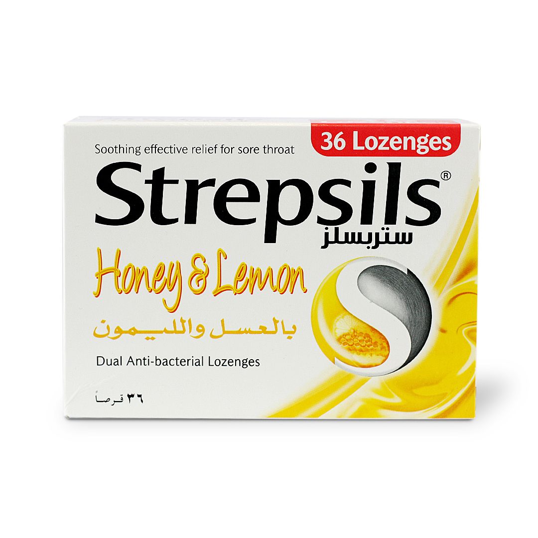 STREPSILS HONEY & LEMON LOZENGES 36 S