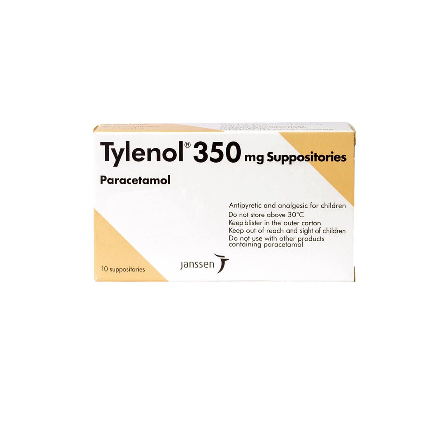 TYLENOL 350 MG SUPP 10 S