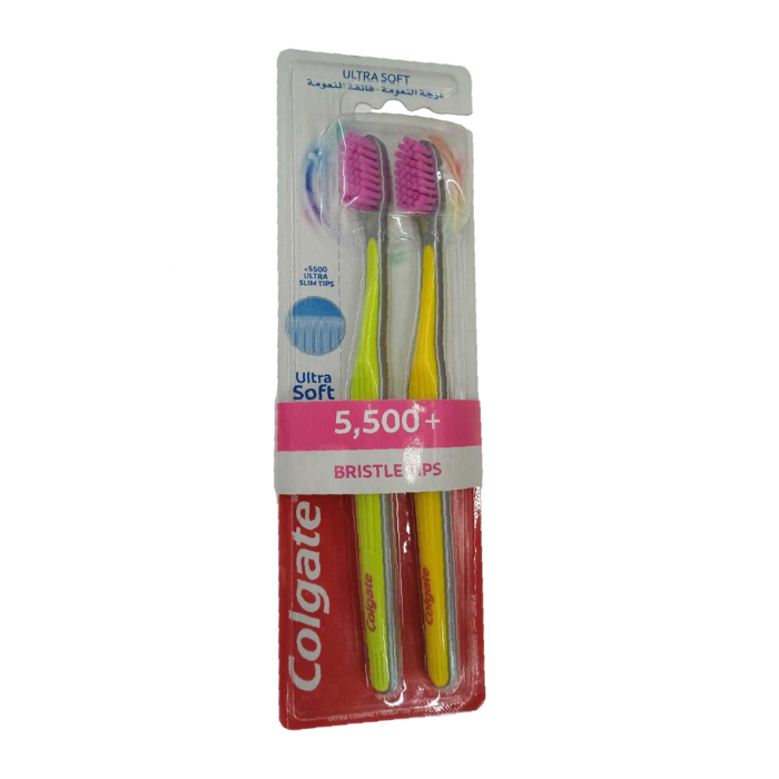 COLGATE TOOTH BRUSH ULTRA SOFT COMPACT HEAD TWIN PACK