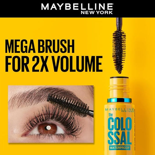 MAYBELLINE MASCARA VOLUME EXPRESS COLOSSAL WATERPROOF BLACK