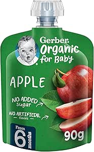 GERBER ORGANIC APPLE PUREE 90 G