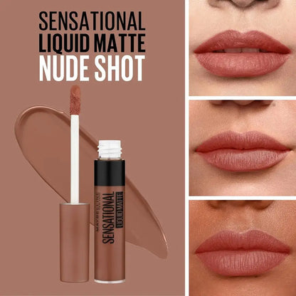 MAYBELLINE SENSATIONAL LIQUID MATTE LIPSTICK NU08 NUDE SHOT