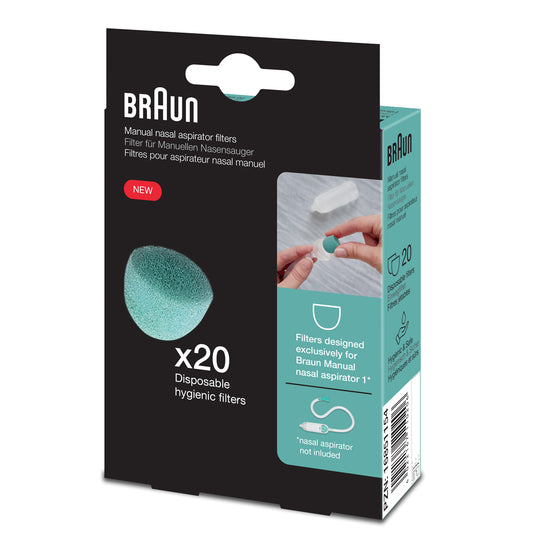 BRAUN MANUAL NASAL ASPIRATOR FILTERS BNF020EU 20 S