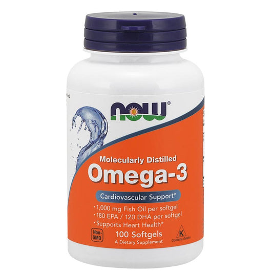 NOW OMEGA-3 1000 CAPSULES 100'S